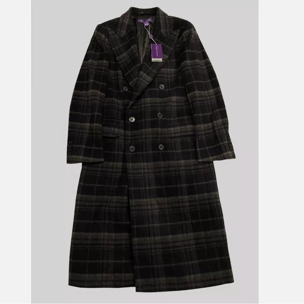 Womens Purple Label Ralph Lauren collection WOOL CASHMERE topcoat 8 polo NWT